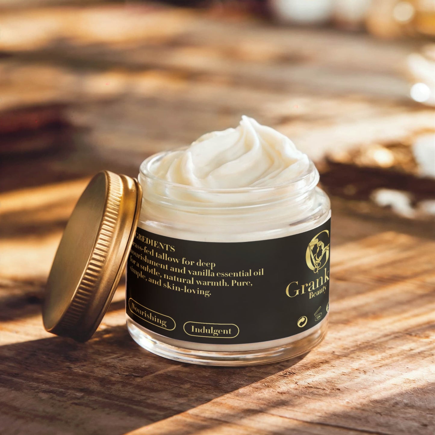 Grass-Fed Whipped Tallow Balm with Vanilla Bean