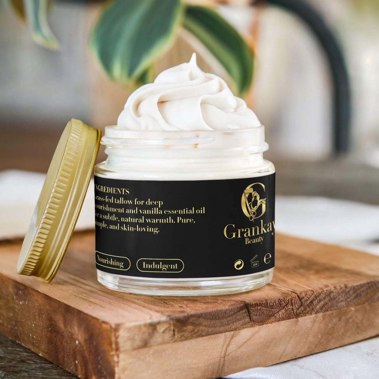 Grass-Fed Whipped Tallow Balm with Vanilla Bean