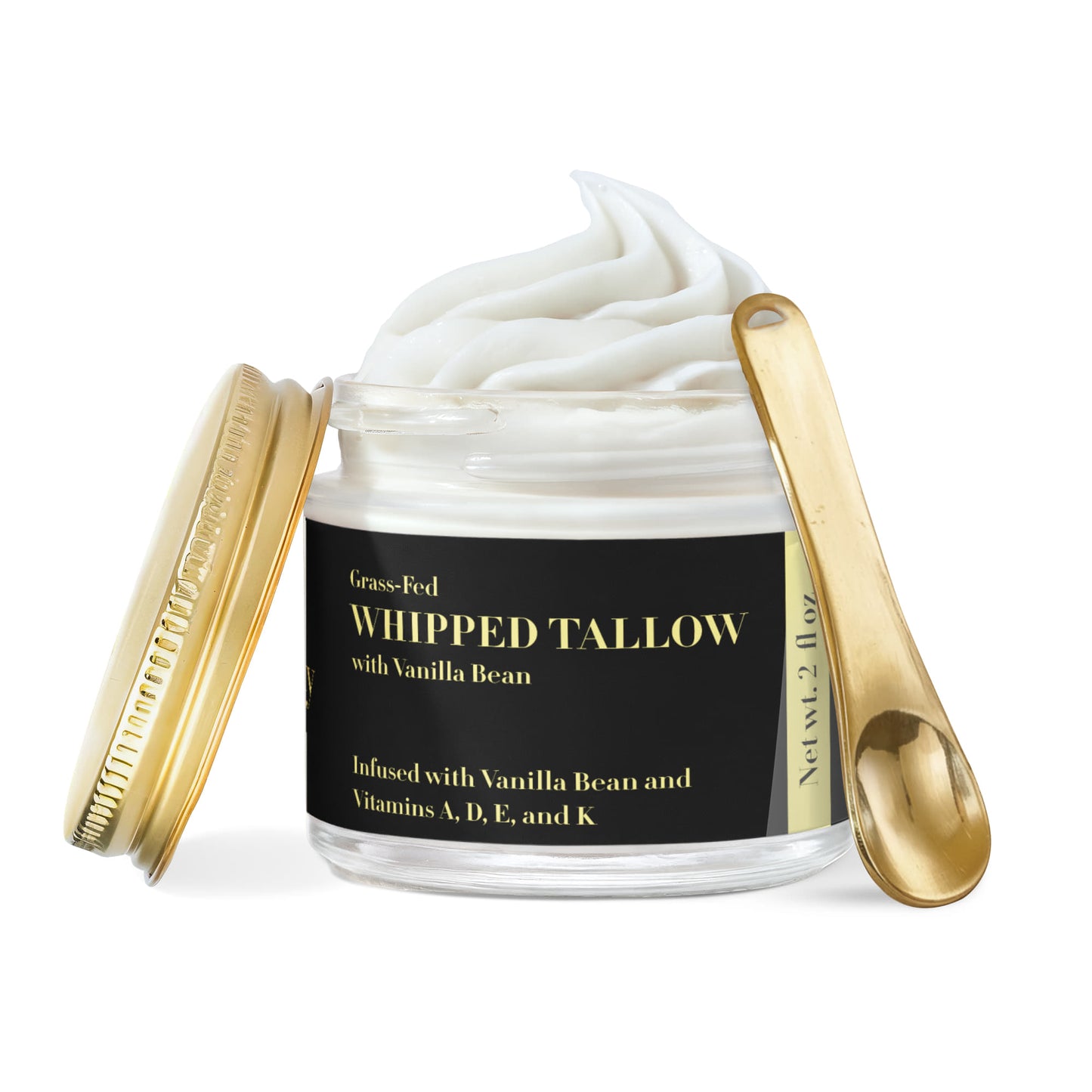 Grass-Fed Whipped Tallow Balm with Vanilla Bean