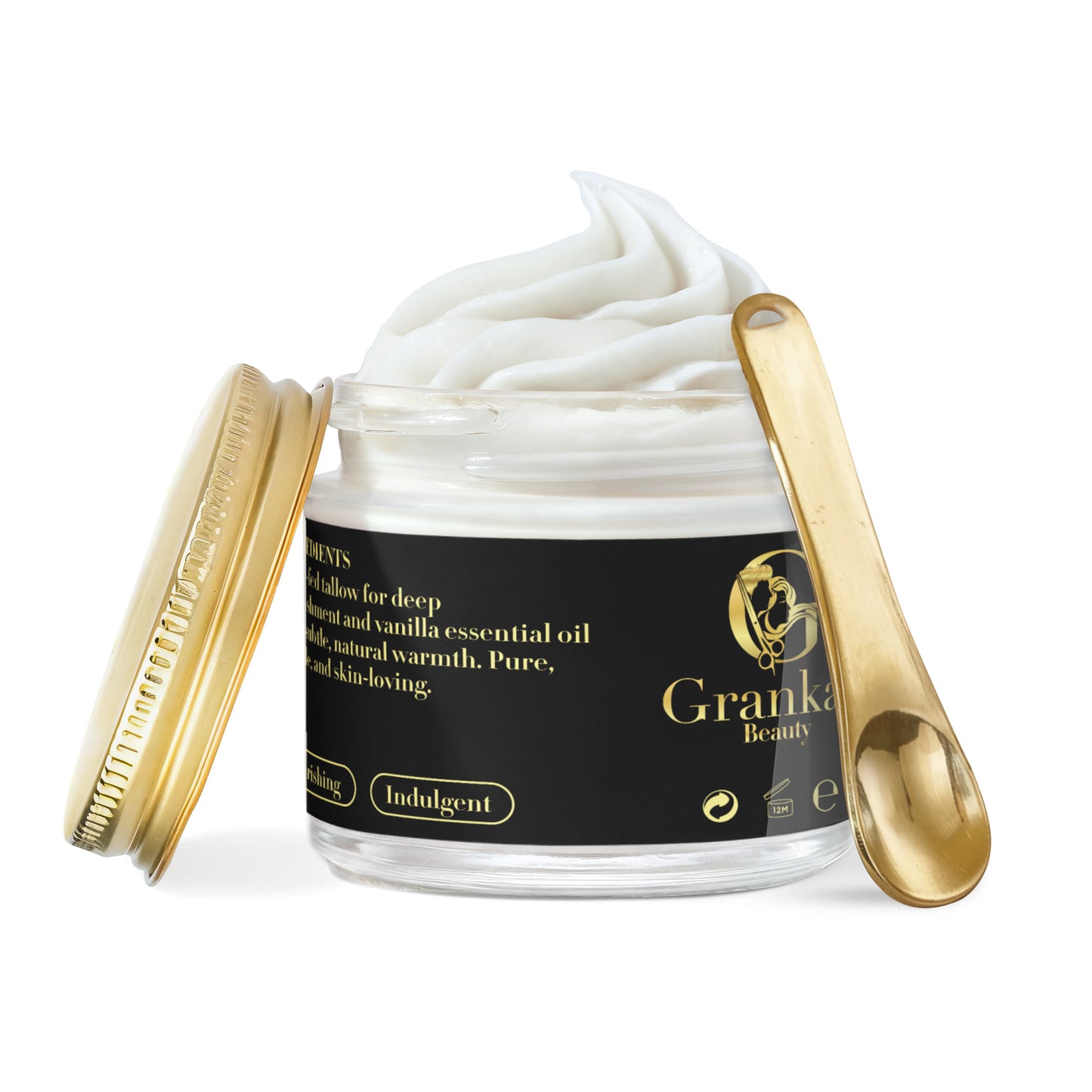 Grass-Fed Whipped Tallow Balm with Vanilla Bean