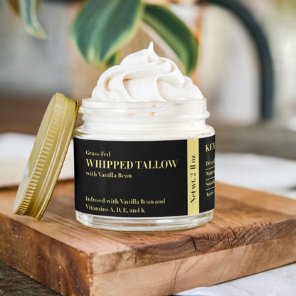 Grass-Fed Whipped Tallow Balm with Vanilla Bean